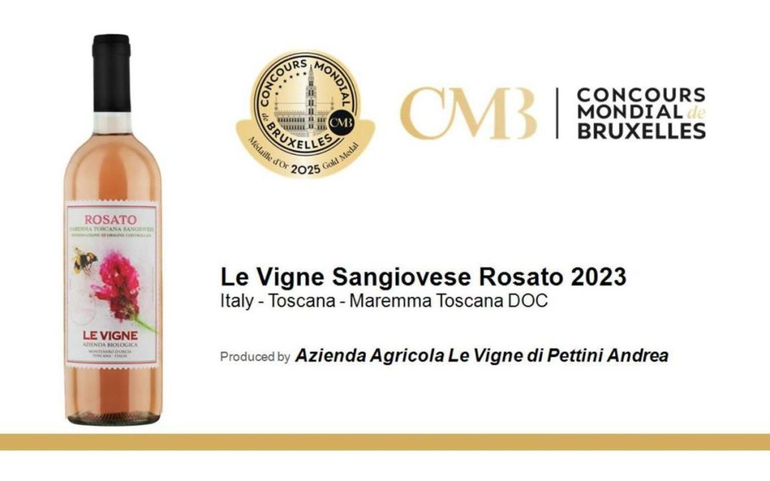 Il Sangiovese Rosato Maremmano conquista l’Oro al CMB 2025